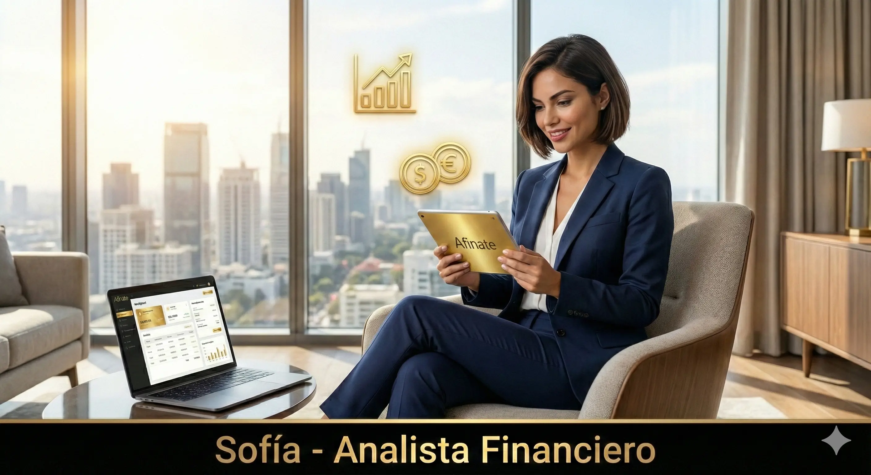 Sofía, analista financiera con IA